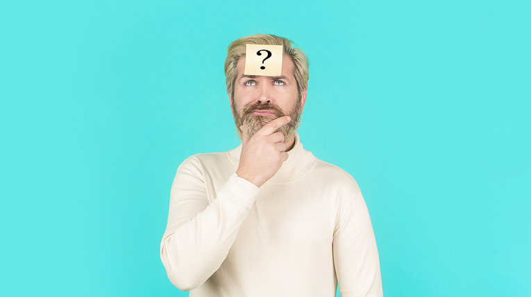 Confused Man Thinking