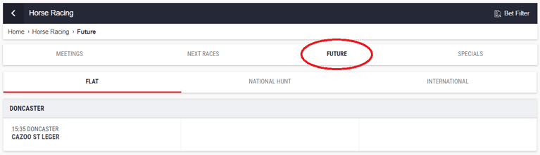 Future Betting Example