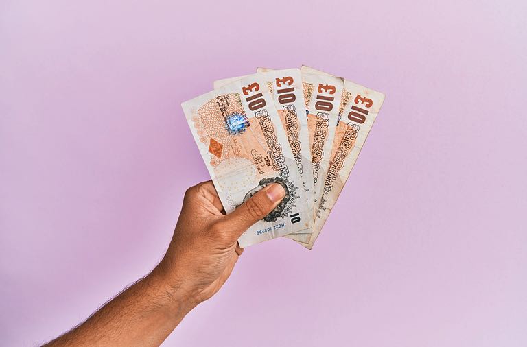 Cash out concept